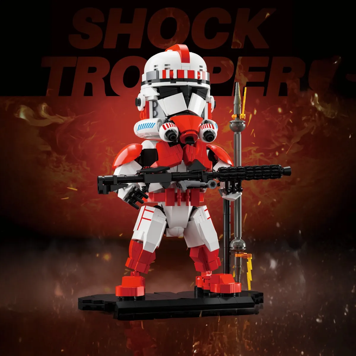 

788PCS Shock Trooper Soilder Building Blocks Classic Science Fiction Movie Character Model Bricks Desktop Ornament Toy Fan Gifts