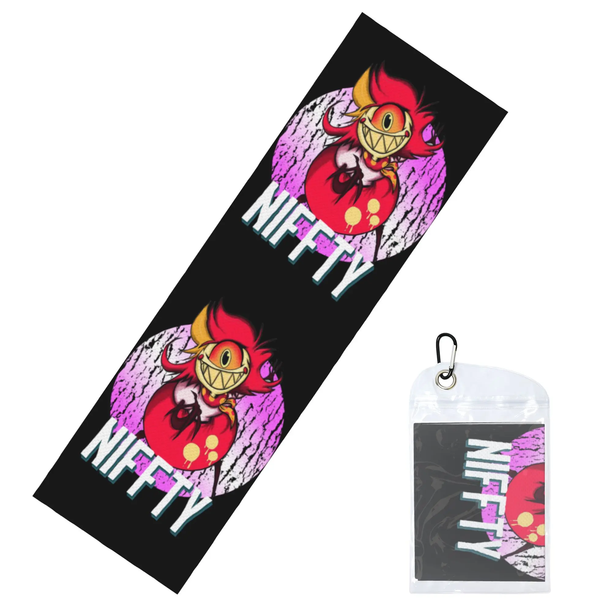 Cold Exercise Towel Hazbins Anime Animation Hotel Niffty Beach Sports Yoga Camping Towel Refreshing Sports Scarf Face Towels
