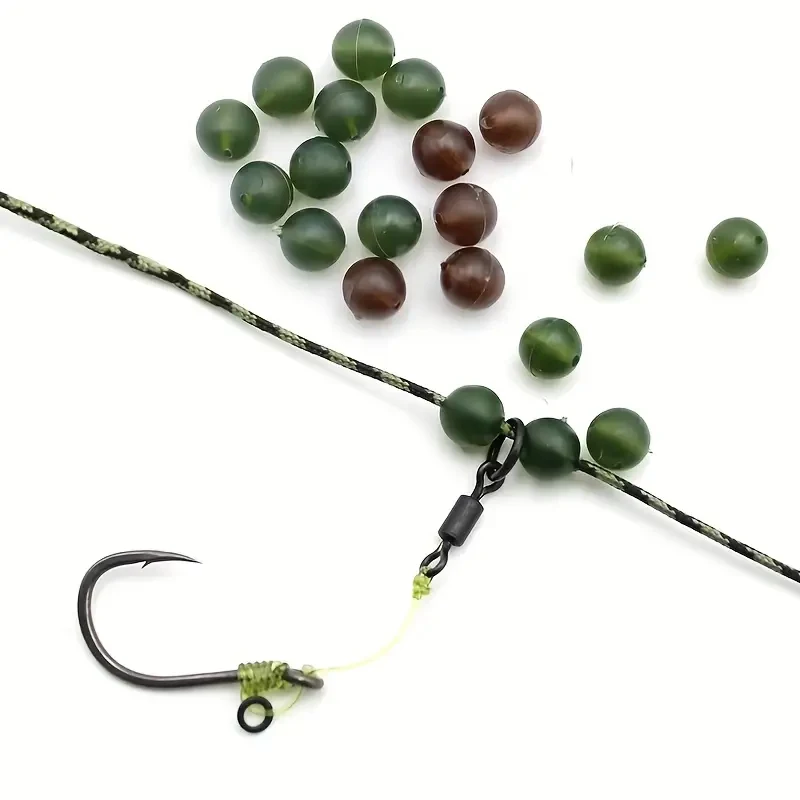 60 European-Style Fishing Rig Buffer Beads Anti-Collision Beads for Bottom Fishing, Fishing Tackle Accessories for Carp Fishing, European-Style Reservoir Fishing Accessories, Fishing Gear Supplies, Fishing Small Accessories, Fishing Accessories