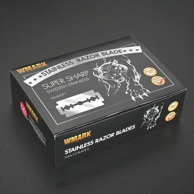 NEW WMARK Double-sided Razor Blade Stainless Steel Men Shaving Shaver Manual Shaving Tool