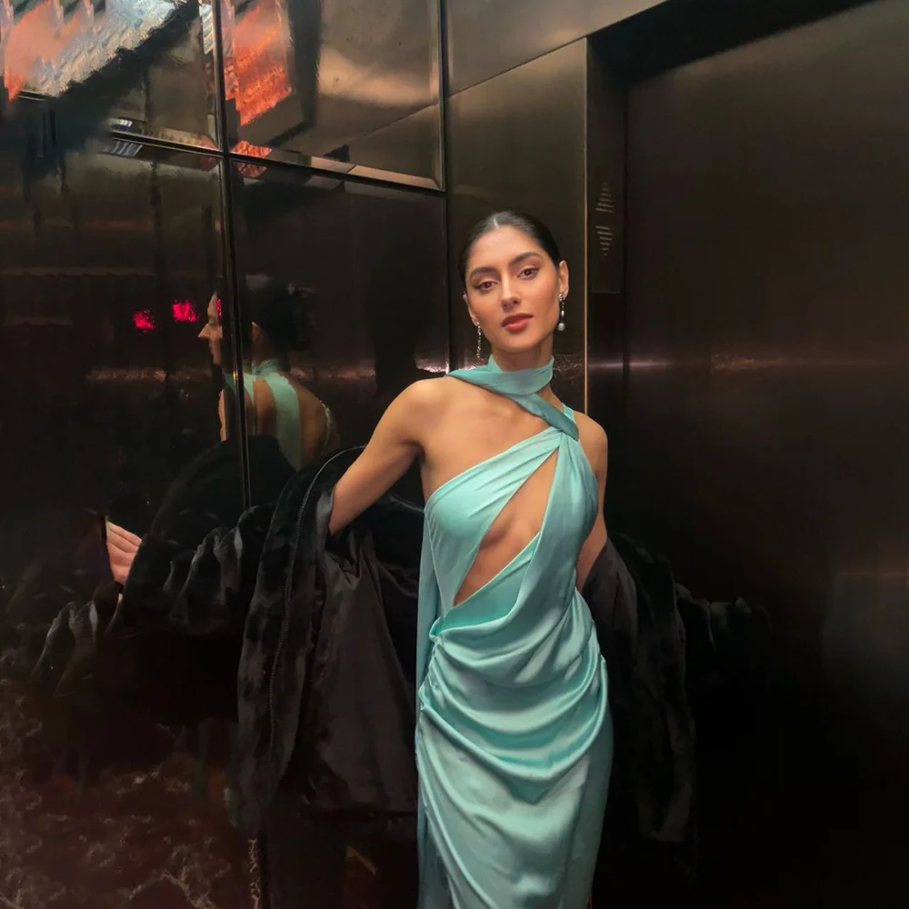 

Sexy Cut Out Women Prom Gowns Sleeveless Summer Stylish New Style Long Backless Dinner Party Dresses