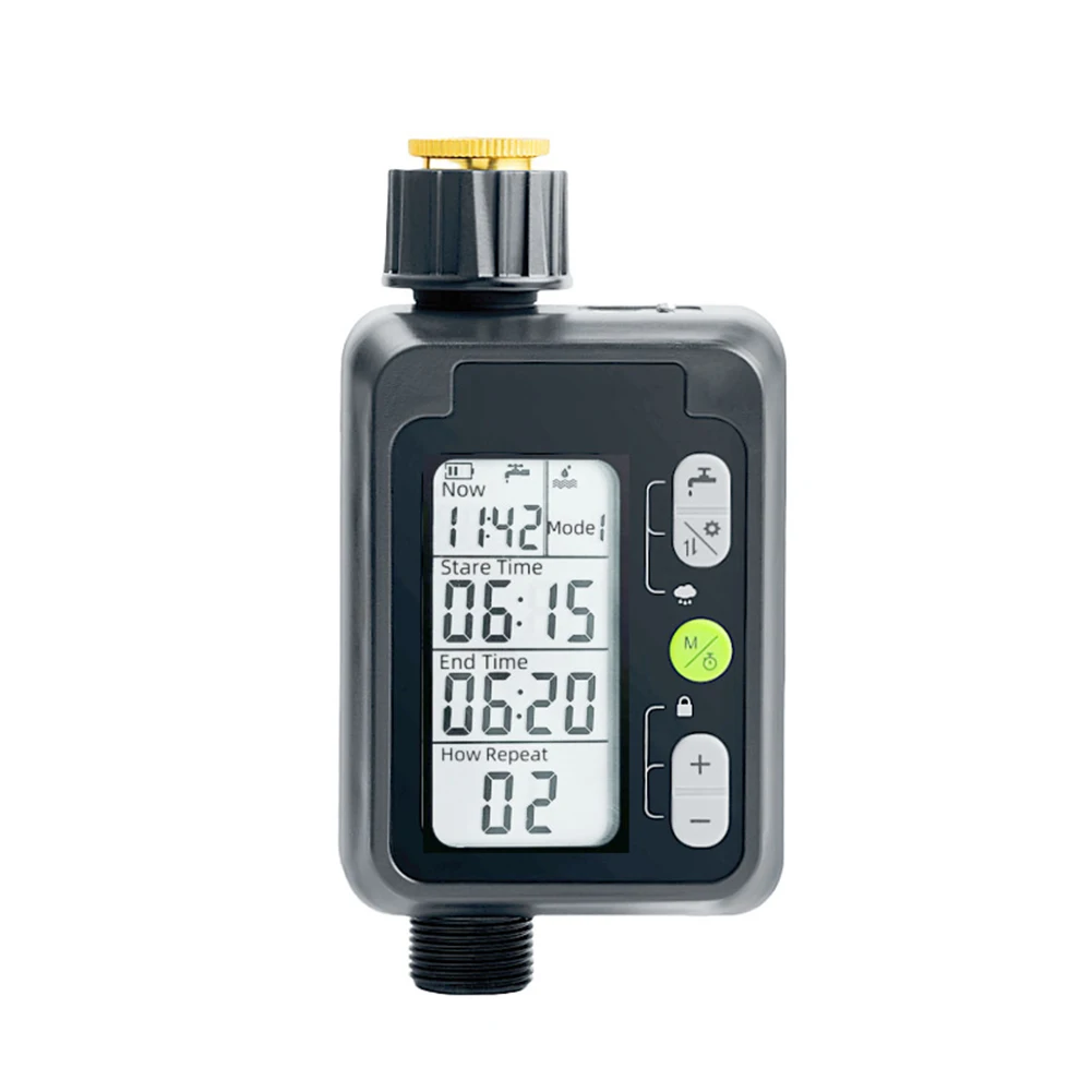Programmable Automatic Water Timer With Rain Delay For Garden Lawn Sprinkler Drip Irrigation System Controller