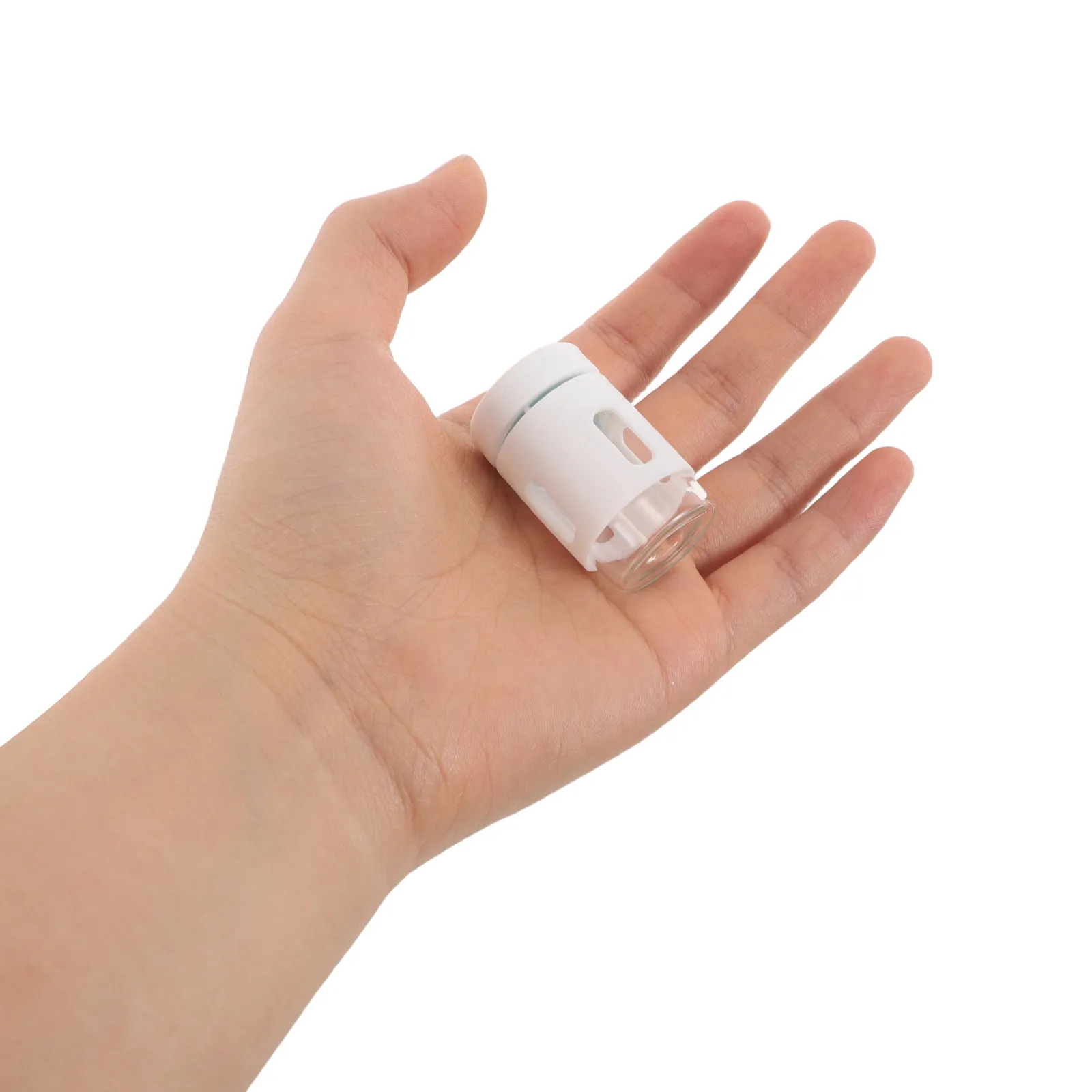 30Pcs Mini Sealed Glass Vials for Lyophilized Powder Storage Small Clear Bottles Leakproof Caps Lab Sample Liquid Storage