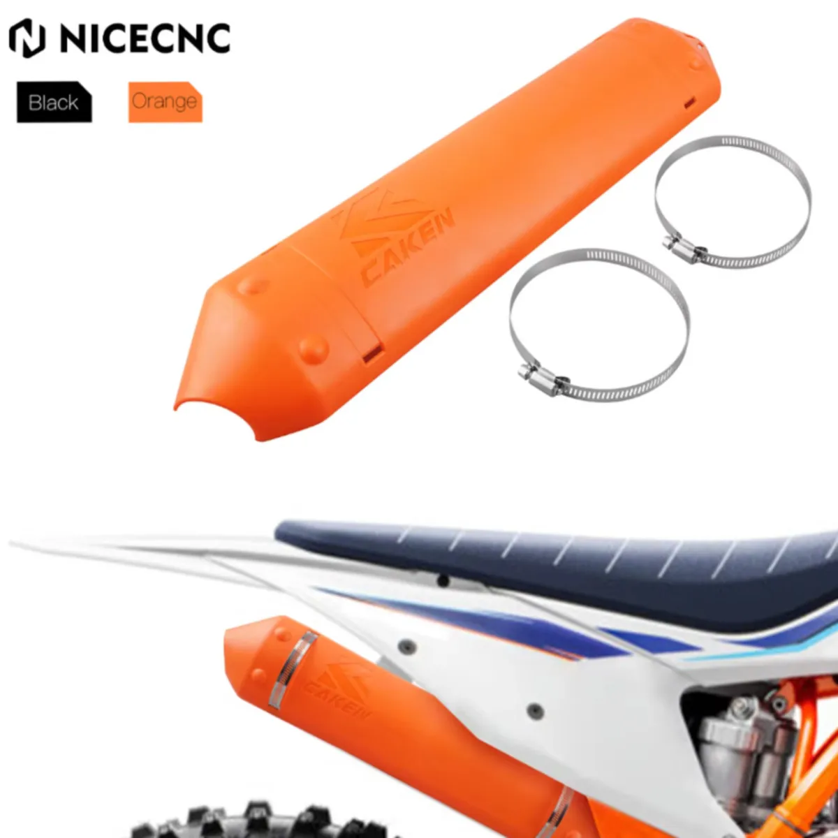 

NICECNC For KTM XC-W 300 250 2023 XC XCW TPi 250 300 2020-2022 Motorcycle Exhaust Muffler Pipe Protector Heat Shield Cover Guard