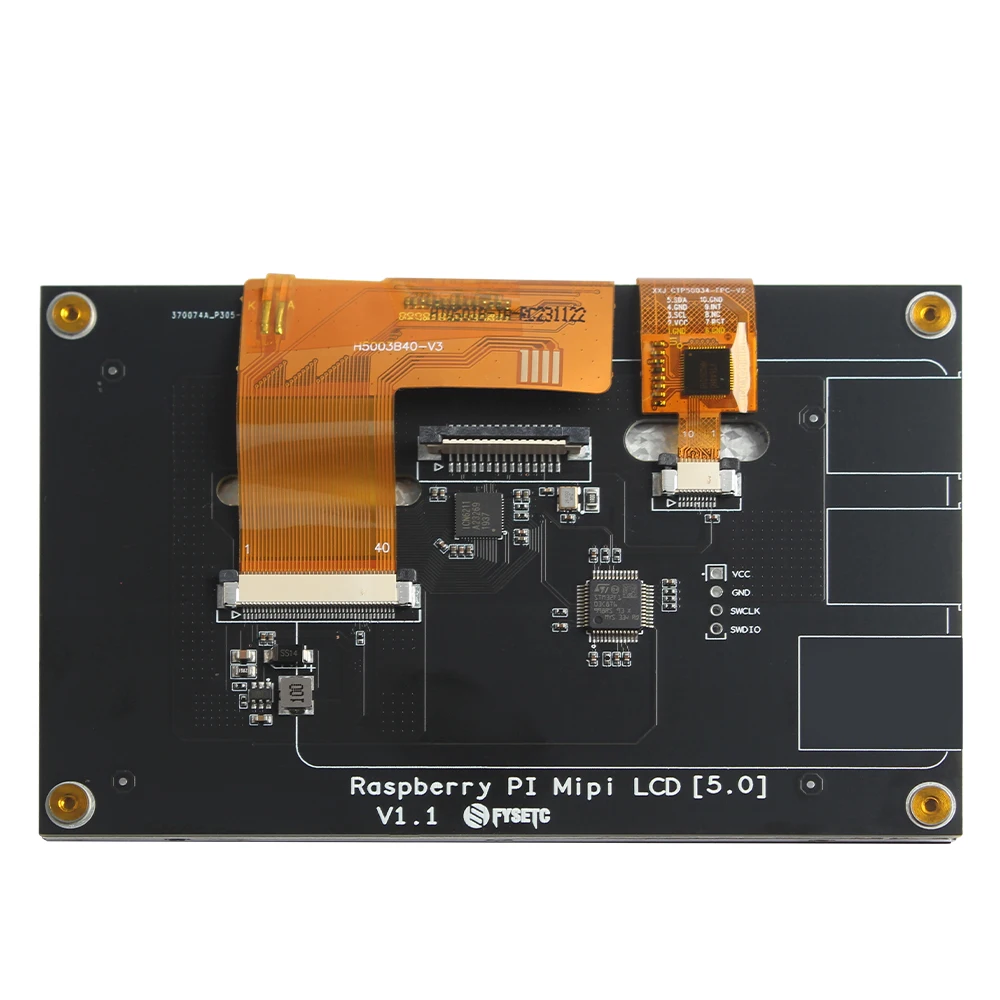 Imagem -04 - Monitor Capacitivo da Tela da Exposição do Toque pi da Framboesa Mipi Dsi5 Lcd V1.1 Ips 800x480 Rpi 4b Cm4 3b Mais 3b Mais 5