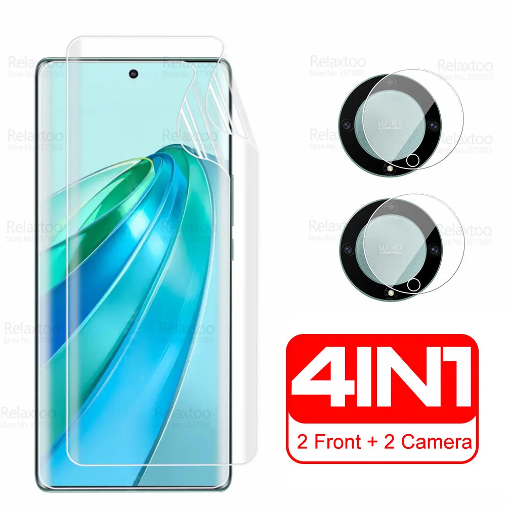 For Honor Magic 5 Lite Hydrogel Film 4in1 Camera Glass Screen Protector Honar Magic5 Light 5Lite Magic5Lite Soft Protective Film