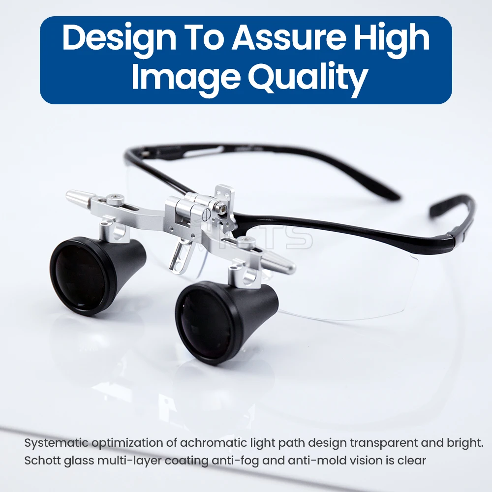 

Dental Brilliance ibG3040D Loupes Light Aerospace Alloy Frame Schott Glass Enhanced Clarity & Durability Refined lens coatings