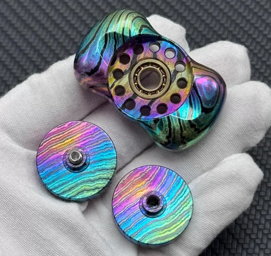 Used EDC Gray Ferry Soap Soap2.0 Ice Crystals Zircuti spinner Fingertip gyroscope Decompression toys