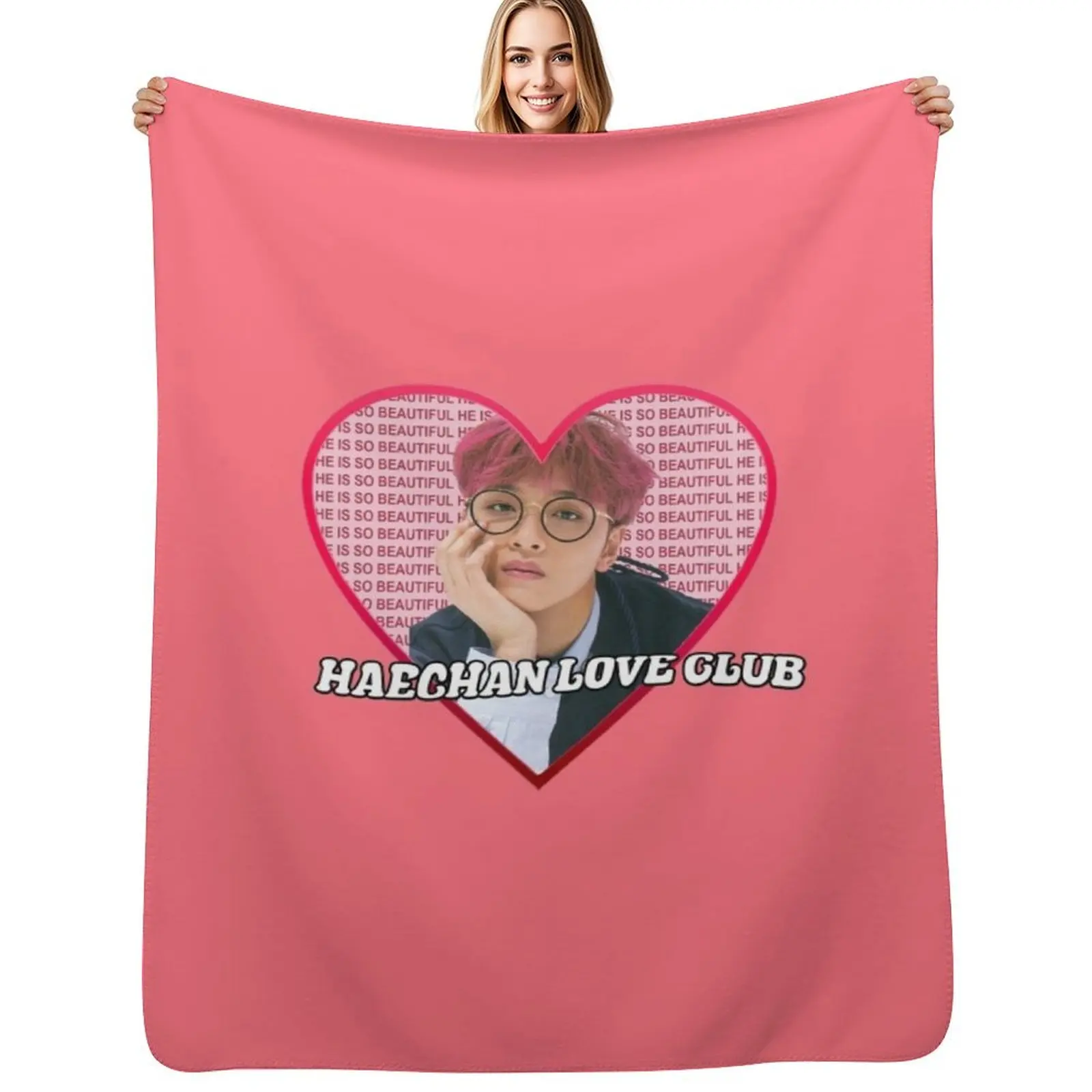 HAECHAN love club Throw Blanket Warm Flannel Blanket for Couch Chair Bedroom