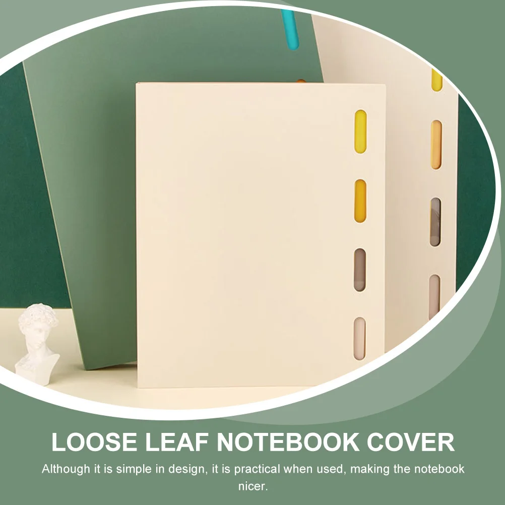 

1 set 1 Set A5 Hardcover Loose Leaf Binder Retro Notebook Cover Wear-Resistant Protective Case For School Office Planner Journal