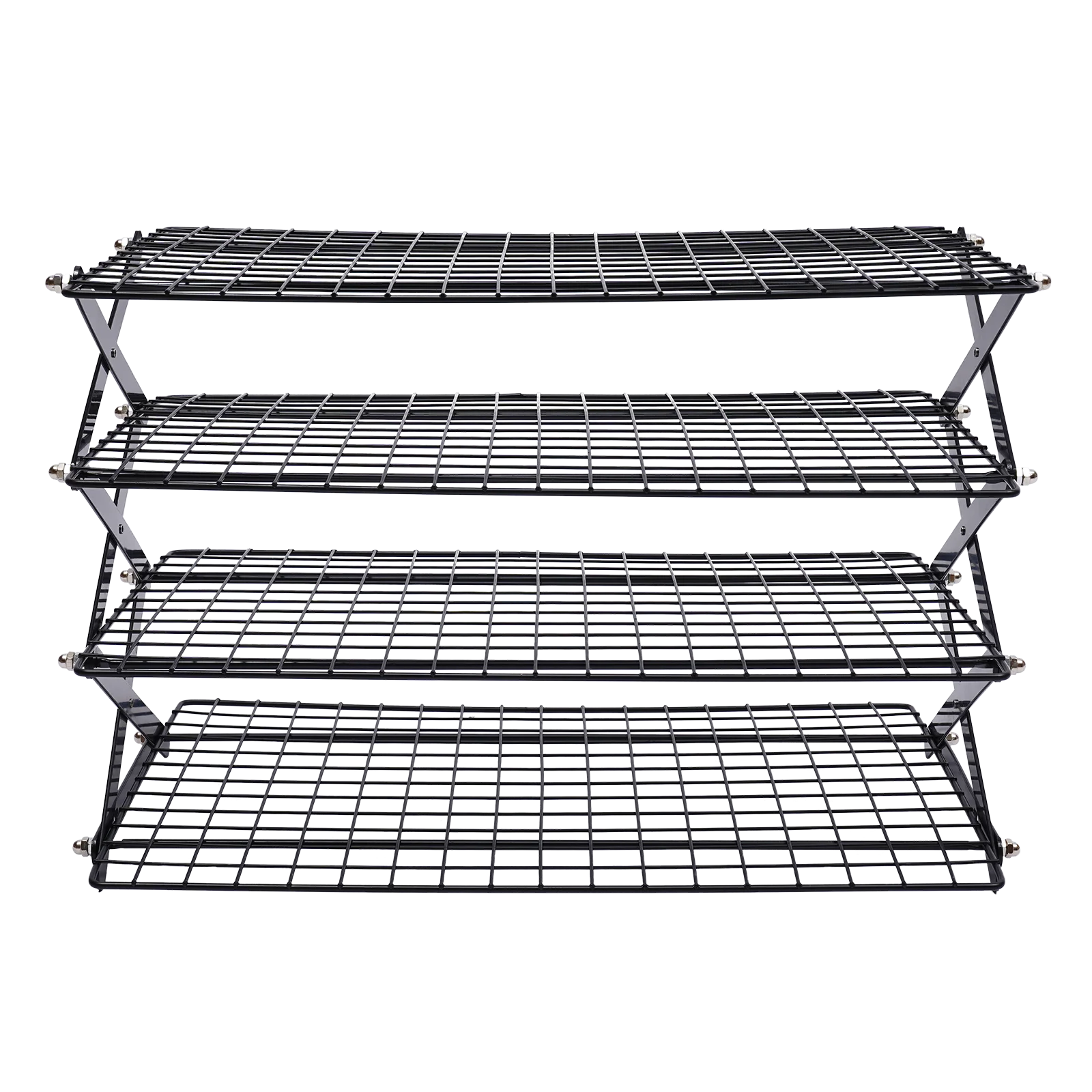 4-Tier Collapsible Cooling Rack Adjustable 3 Setting Design Stackable Cooling US