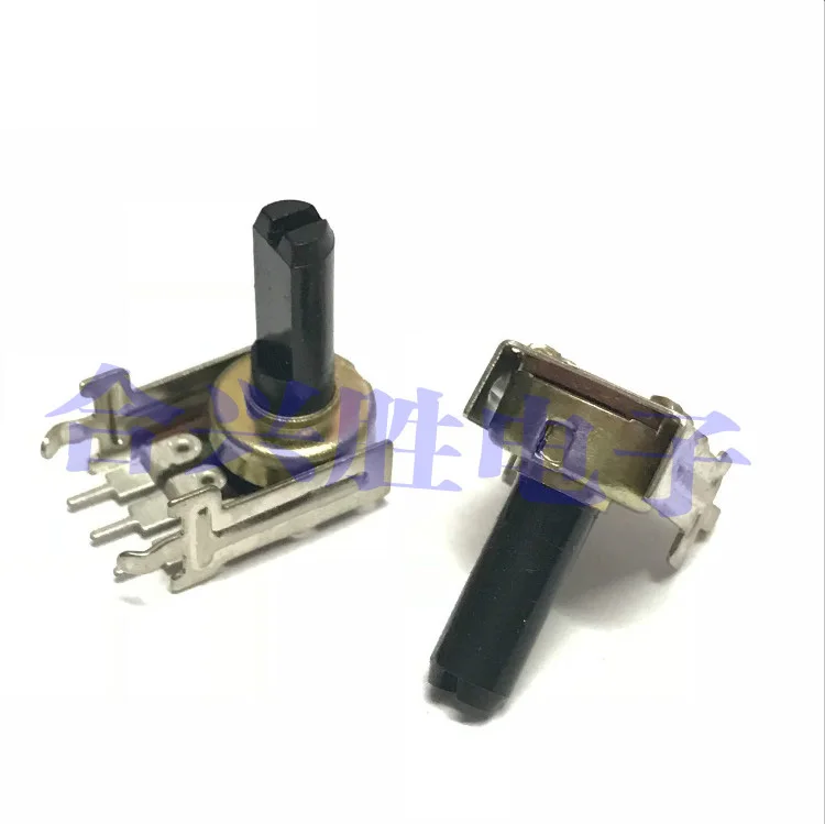 1Pcs 121 Type Rotary Potentiometer B10K Audio Speaker Volume Adjustment Potentiometer 3Pin Shaft Length 15MM