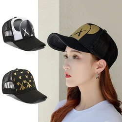 Fashion Men Baseball Cap Summer Mesh Breathable Caps Outdoor Fishing Hats Bone Gorras Snapback Trucker Caps Sunscreen Visor Hat