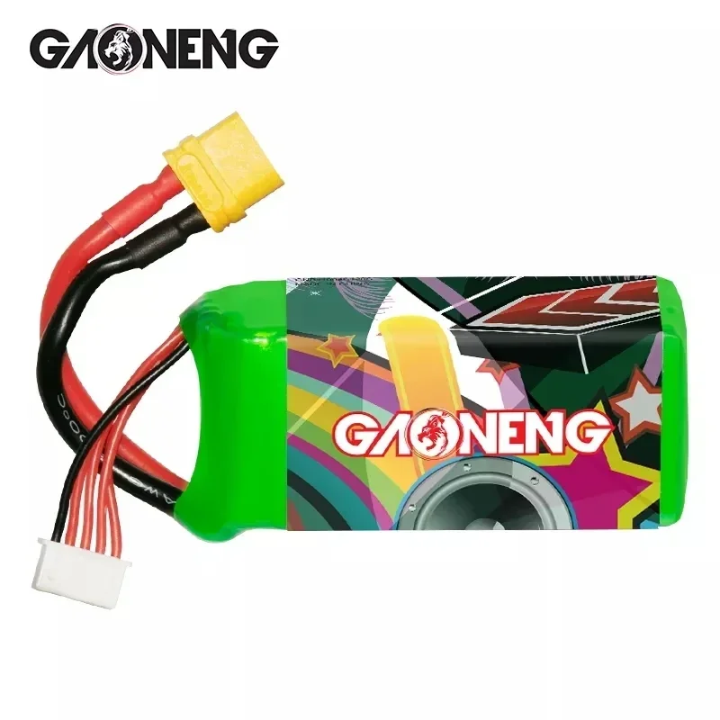 GAONENG GNB 1100mAh 120C 4S 14.8V 6S 22.2V akumulator do RC LiPo z wtyczką XT60 lekki nowy Model wysoki wskaźnik C dla dron zdalnie sterowany FPV