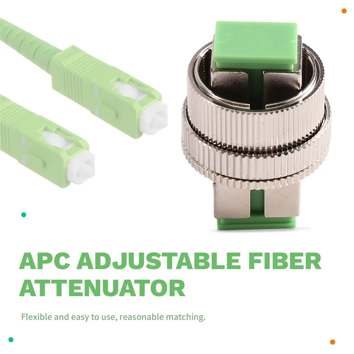 【A75T】 For Male and for Female Adjustable Fiber Attenuator 1-30dB 1310nm /1550nm SC Mechanical Flange Adapter Special