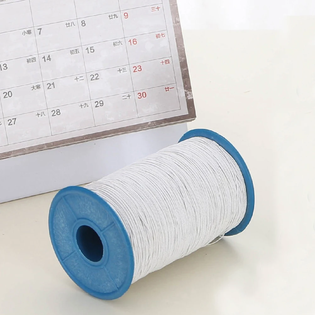 

2 Pcs Covered Yarn Sewing Thread Thick Elastic for Seam Threads Clothes Pants Costume