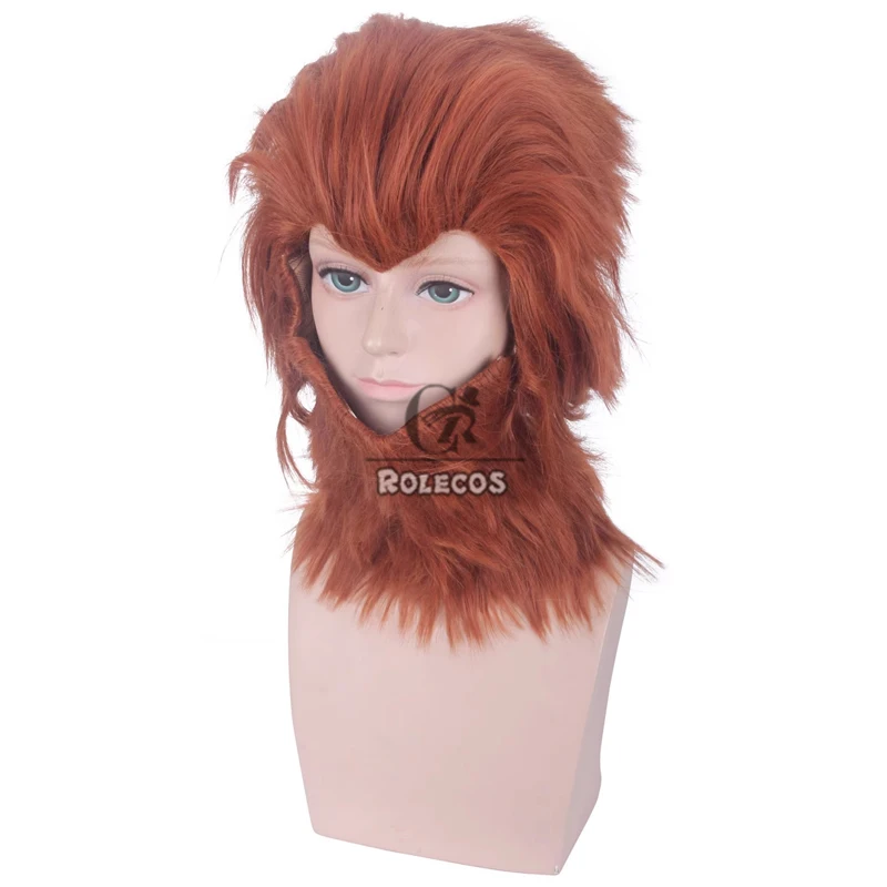 Rolecos Spel Zwarte Mythe: Wukong Cosplay Pruiken Wukong Halloween Lang Recht Rood Bruin Cos Pruik Hittebestendig Synthetisch Haar