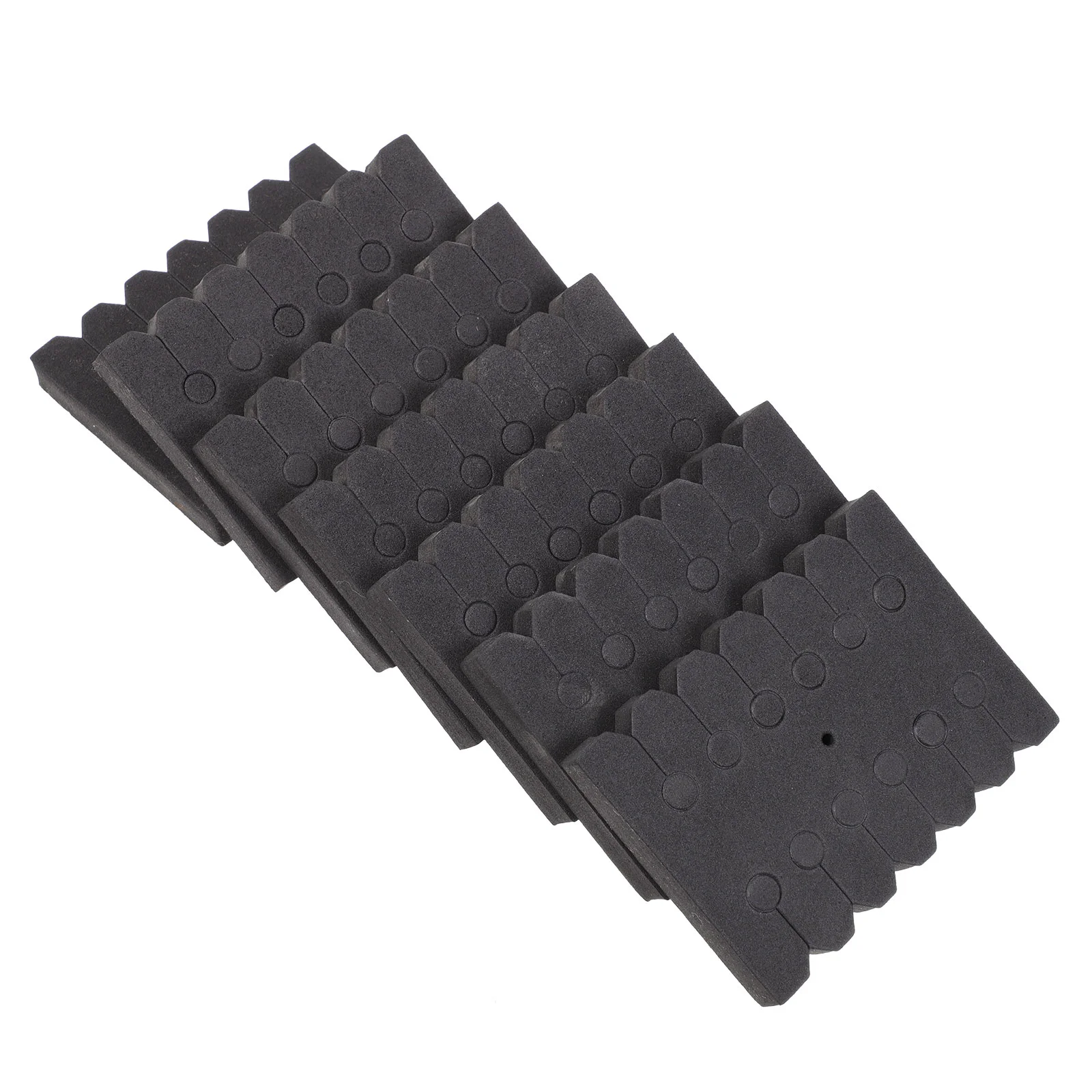 

7 Pcs Sponges Square Arrow Rack Shelf Separator Portable Lightweight Practical Black