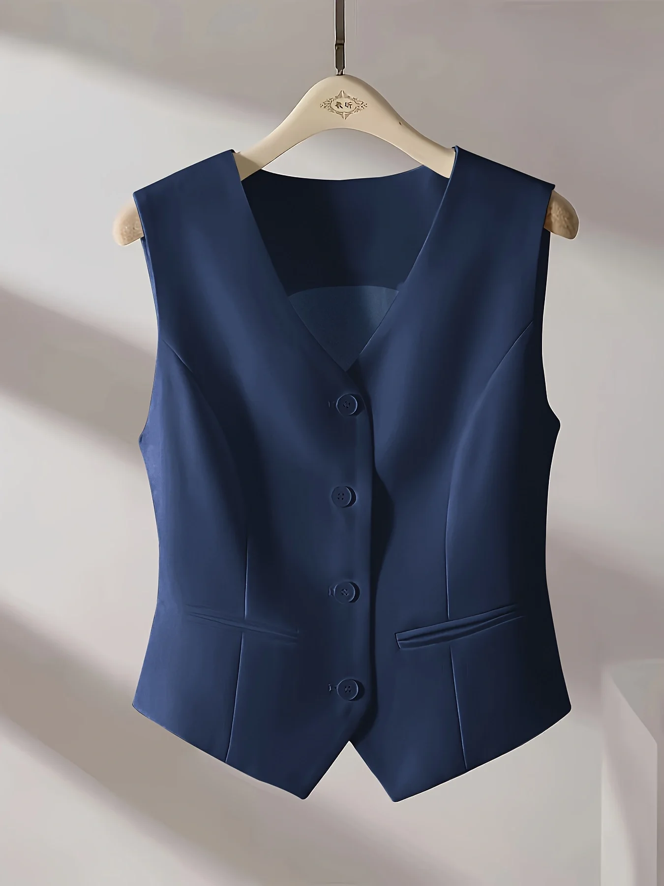 

Vintage Spring Summer Suit Waistcoat Elegant Women's Short Sleeveless Small Coat Simwomen clothing