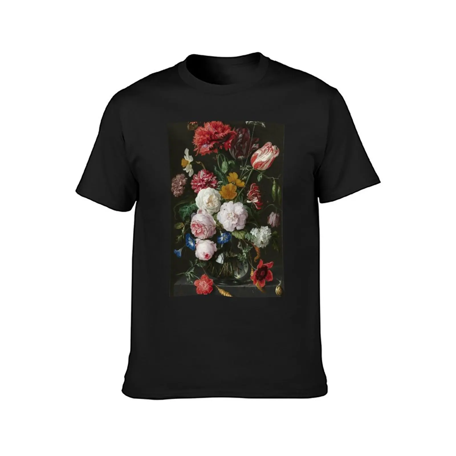 Jan Davidsz. De Heem - Still Life With Flowers In A Glass Vase, 1683 T-Shirt sweat korean fashion plain t shirts men