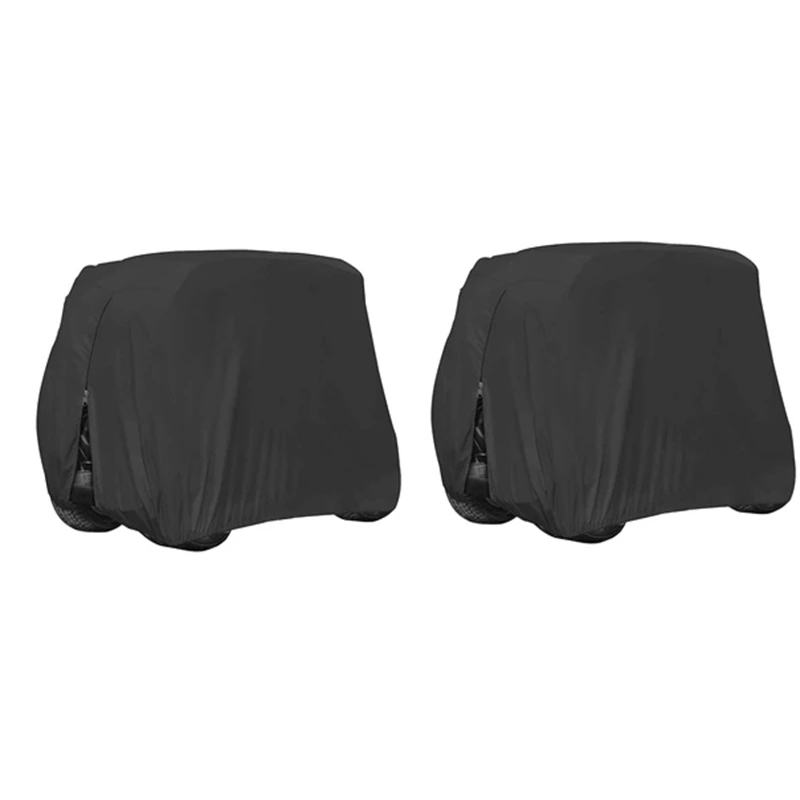 

210D Waterproof Sunproof Dustproof Rain Cover 2/4 Passenger Golf Cart Cover For EZGO, Club Car,Yamaha Golf Carts