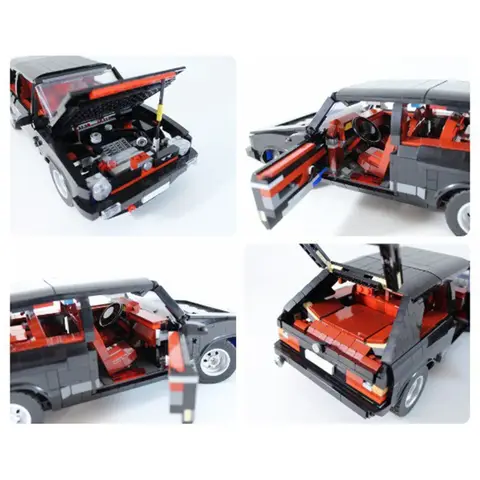 Speed Hypercar Modell MOC Klossar Golf GTI MK1 Toppnivå Sportbil Modulär Teknologi Gåvor Semester Montera Barndräkt Leksaker 8 best sales VW Polo GTI-leksak - №1