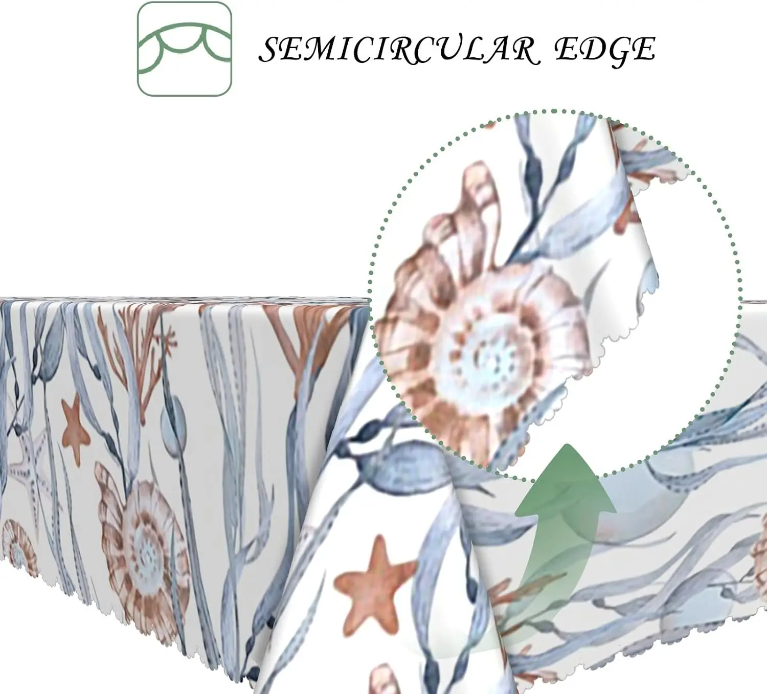 Rustic Blue Floral Tablecloth Linen Table Cover for Dining Room Shabby Chic Home Decoration Party Decor Vintage Napkin Cloth