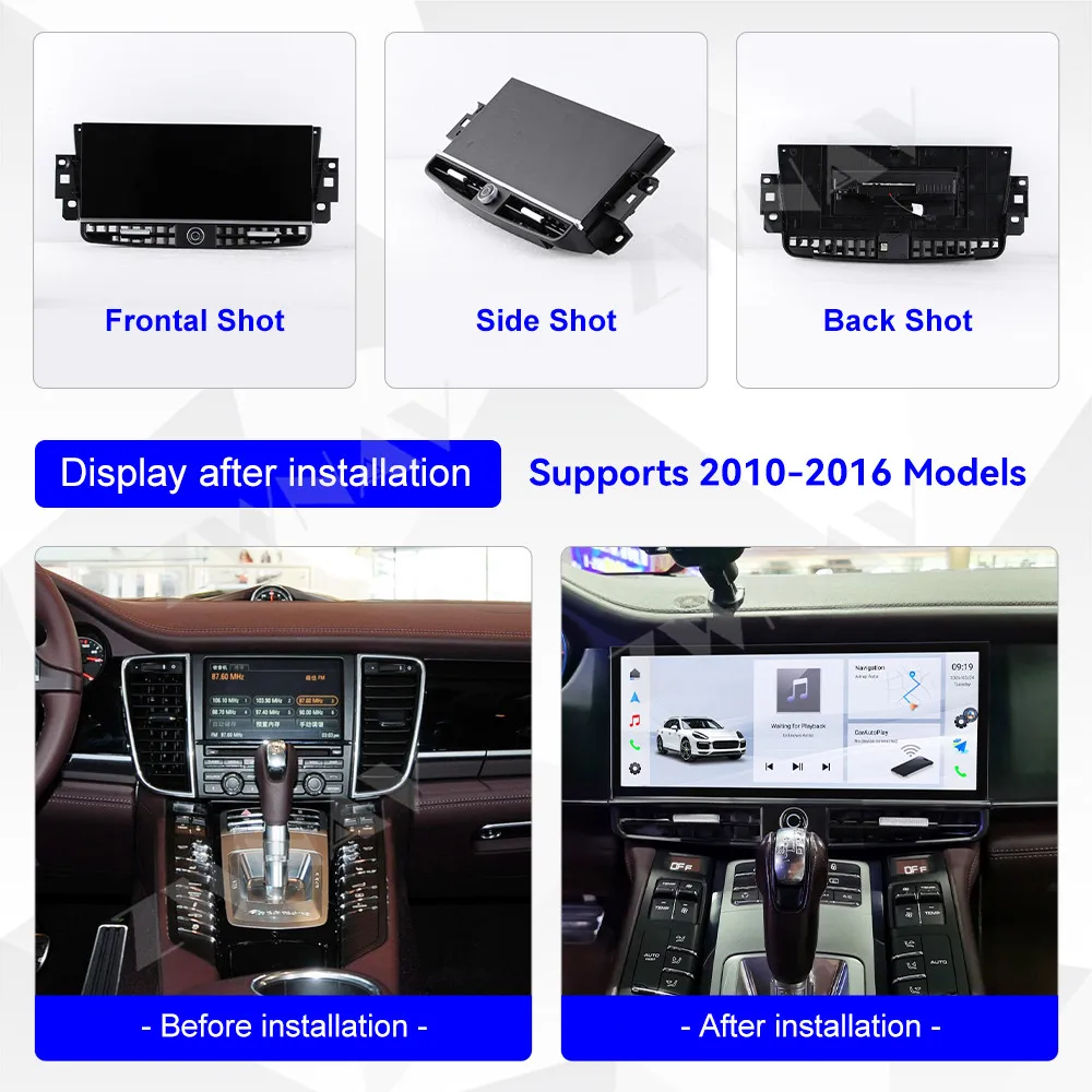 12.3 Inch Carplay For Porsche Panamera 2010-2016 Upgraded Interactive Android 15 Multimedia Video Player Heat Unit