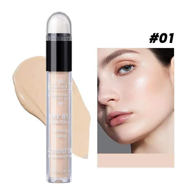 Corrector facial impermeable, textura sedosa, traje corrector pequeño y exquisito, Kit de maquillaje para ojeras