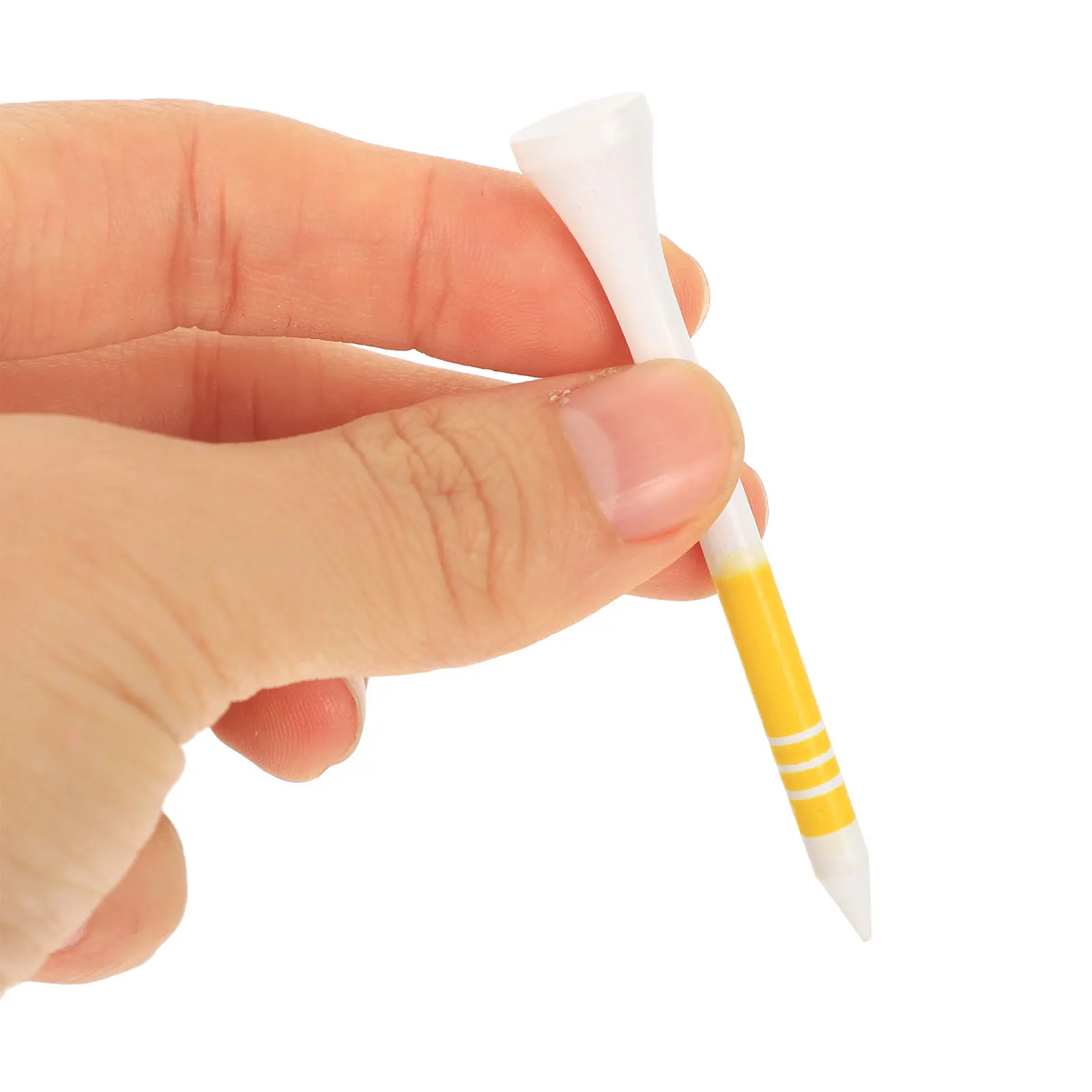 

10Pcs Golf Tees Wooden Professional Ball Holders for Long-Lasting Durability and Consistent Swing Performance Sturdy Wood