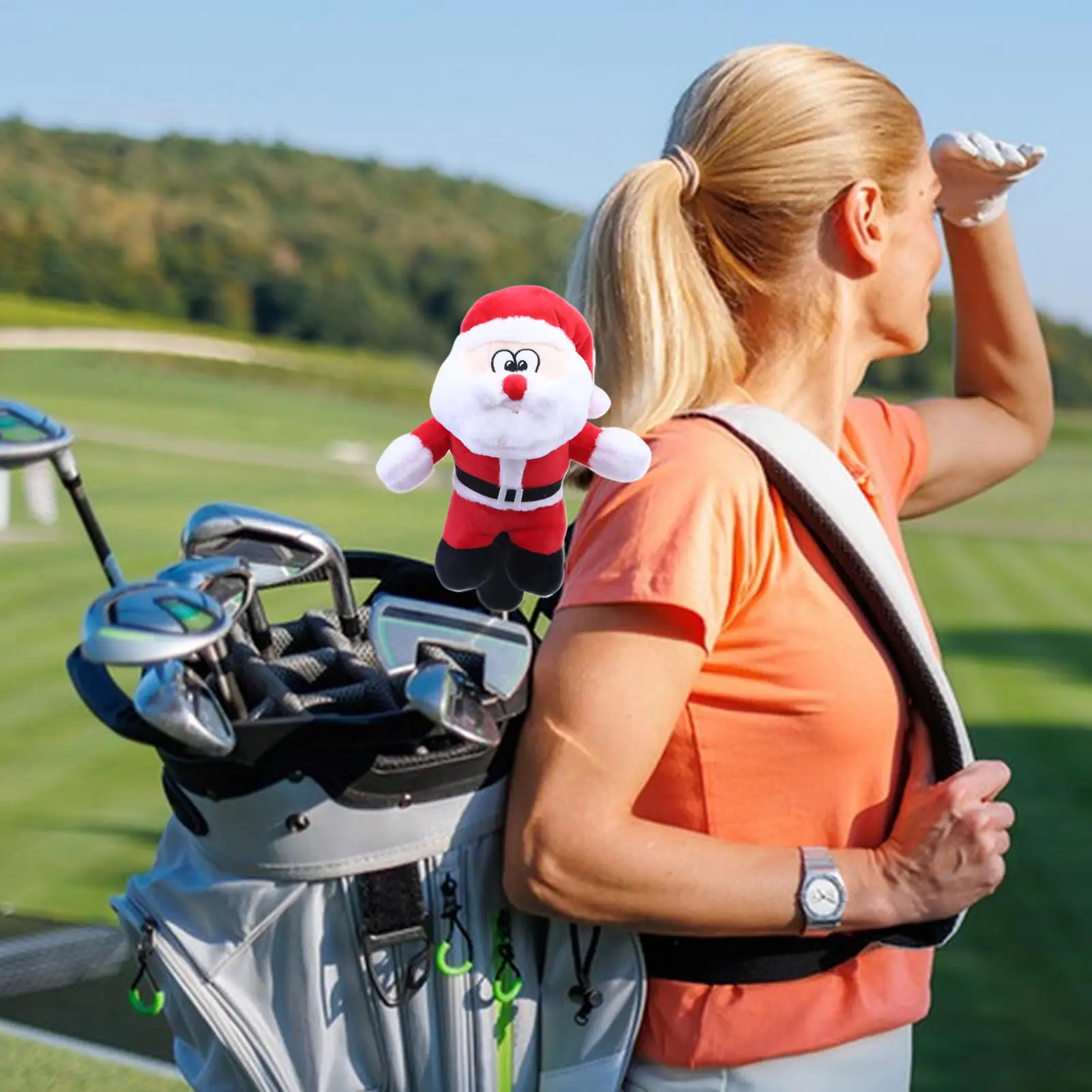 غطاء رأس نادي الجولف غطاء رأس نادي الجولف لعيد الميلاد كم وودز واقي للنساء والرجال ممارسة نطاق القيادة في الهواء الطلق