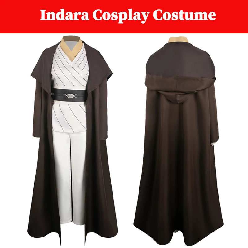 

Indara Cosplay Costume 2024 TV Space Battle Disguise Clothing Adult Women Role Play Cloak Belt Set Halloween Fantasia Suits