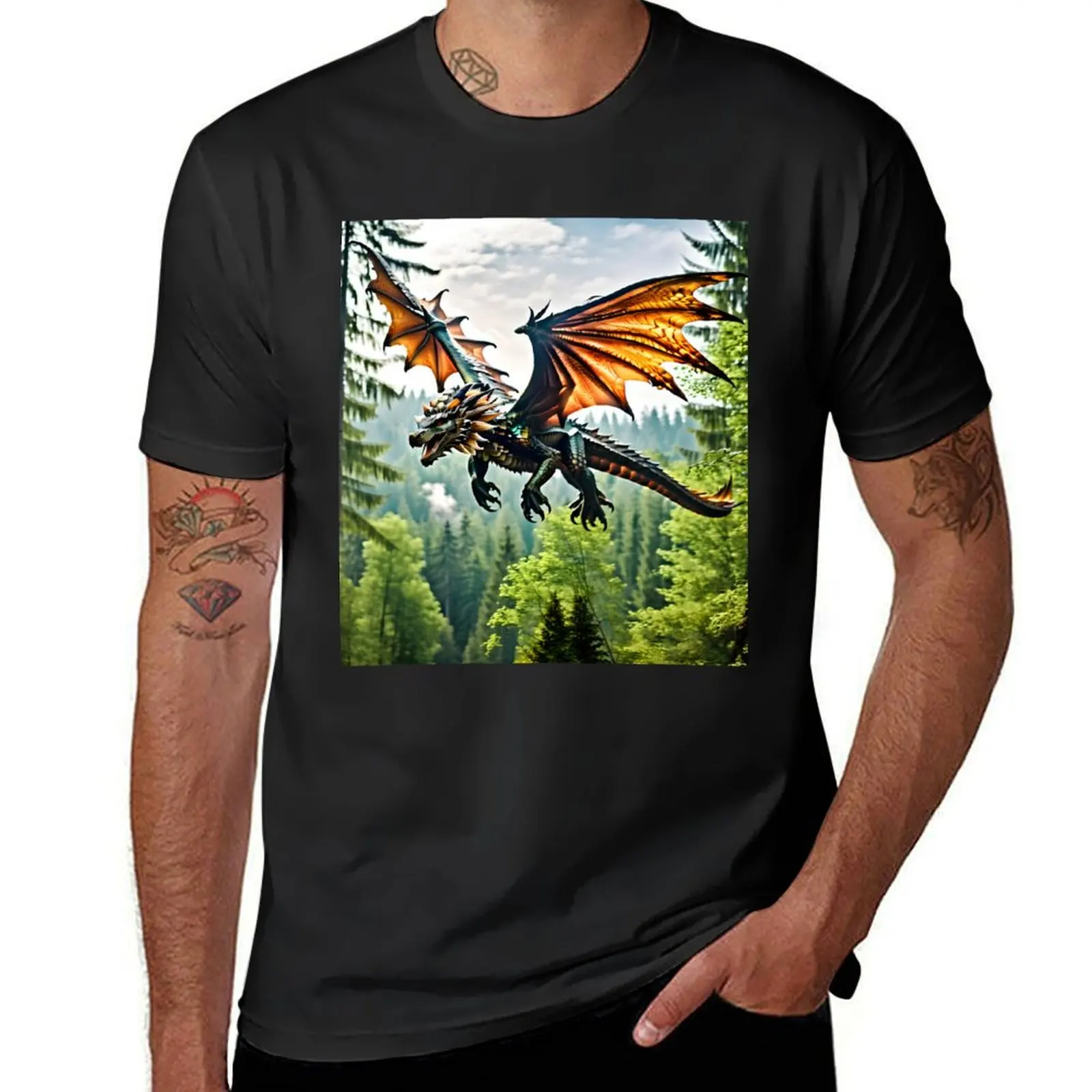 

Green Dragon T-Shirt cute clothes aesthetic clothes mens t shirt