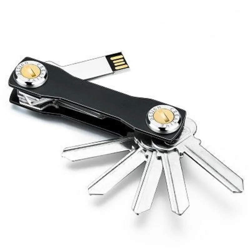 Organizador de llaves inteligente de aluminio para hombre y mujer, cartera creativa de viaje, 100%