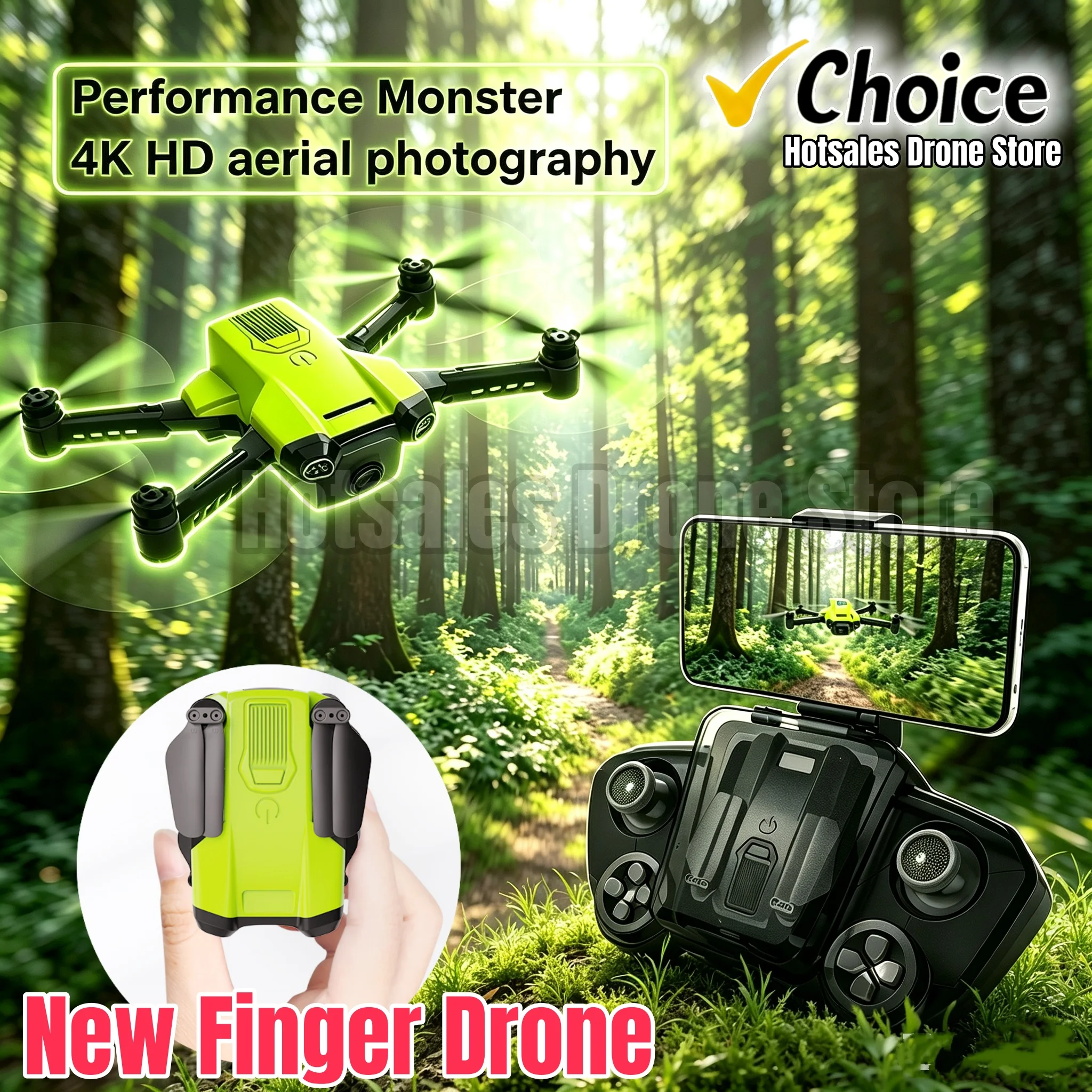 New L900-F Mine Drone Finger Pocket 8K HD Camera FPV RC Profesional RTF Quadopter Foldable Obstacle Avoidance Aircraft Gift
