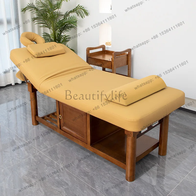 FG Spa Esthetician Massage Beds Latex Ear Cleaning Tattoo Face Massage Beds Adjust PU Leather Furniture Mesa De Massagem MHAMC