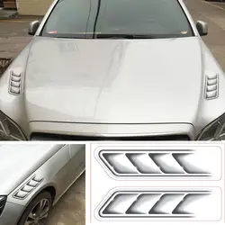 3D Waterproof Shark Gills Vent Air Flow Fender Decor Car Stickers Decals