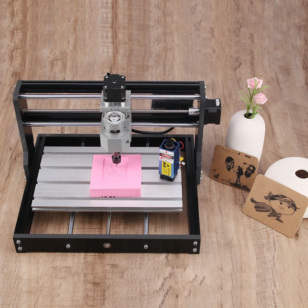 High Quality Desktop Mini 3018 Pro Cnc Router Engraving Carving Machine For Wood Acrylic Plastic