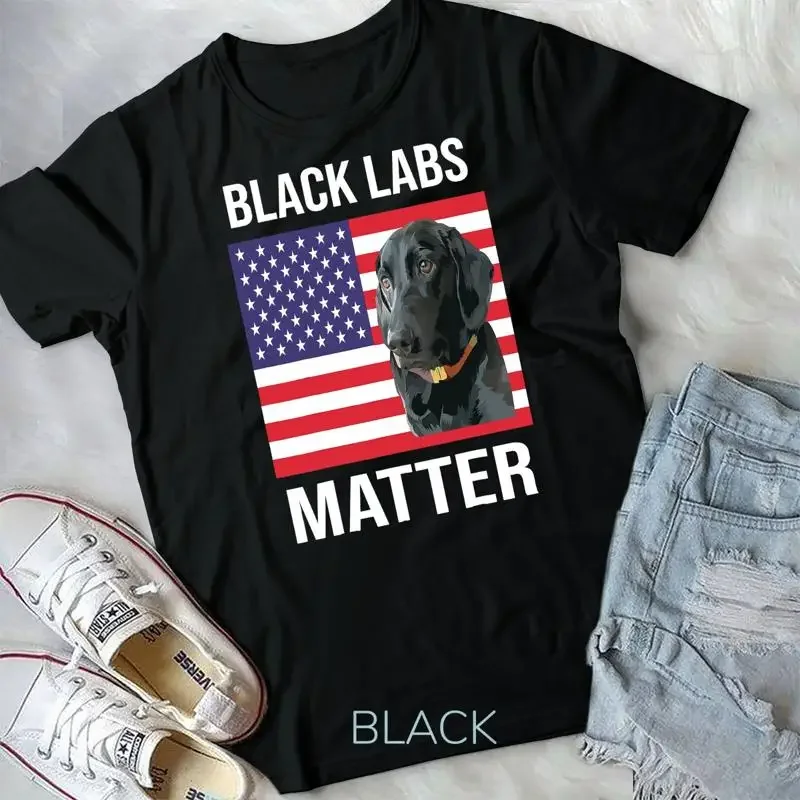 

Футболка унисекс Black Labs Lives Matter Parody ко Дню независимости 4 июля