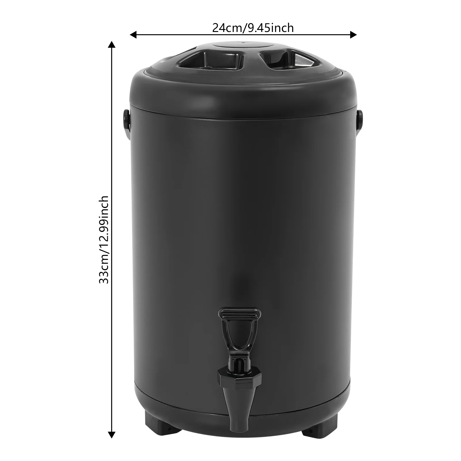 10L 201 Stainless Steel Insulated Beverage Dispenser,4-8 Hours Temperature Preservation timewith Spout,For Large parties&Busines