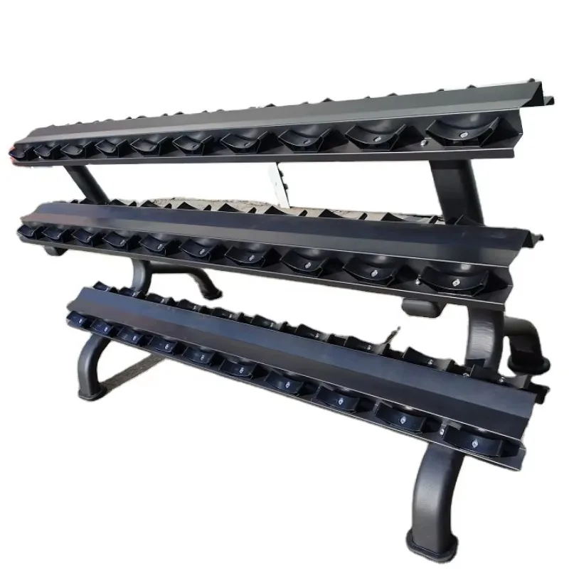 Factory-Made Dumbbell Rack - Storage Holder for Multiple Dumbbell Pairs, Equipped with Safety Features for Home Commercial Gyms