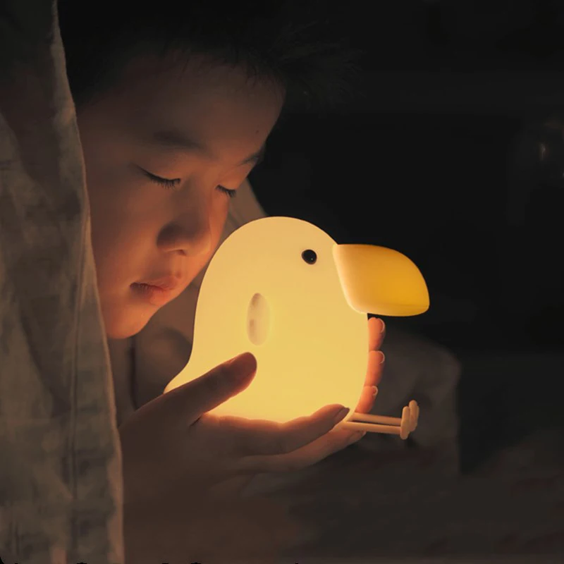 

Rechargeable Bird Kids Night Light, Multi-Color LED Nightlight, Color Changing, 30 Mins Timer for Breastfeeding, Nursery