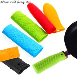 Silicone World Silicone Heat Insulated Pot Handle Sleeve Anti Scalding Anti Slip Pot Handle Cover Cookware Parts Kitchen Tools