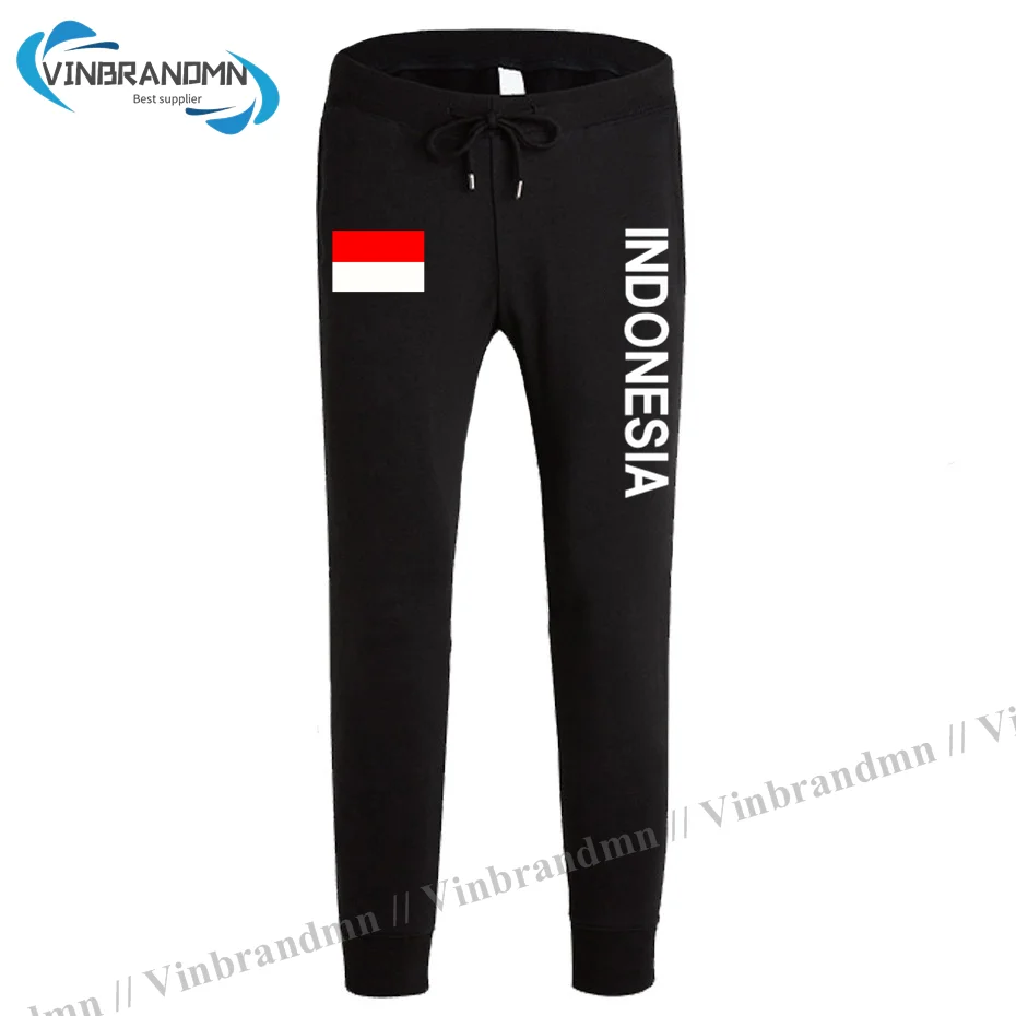 

Indonesia Indonesian IDN ID mens pants joggers jumpsuit sweatpants track sweat fitness fleece tactical casual nation country NEW