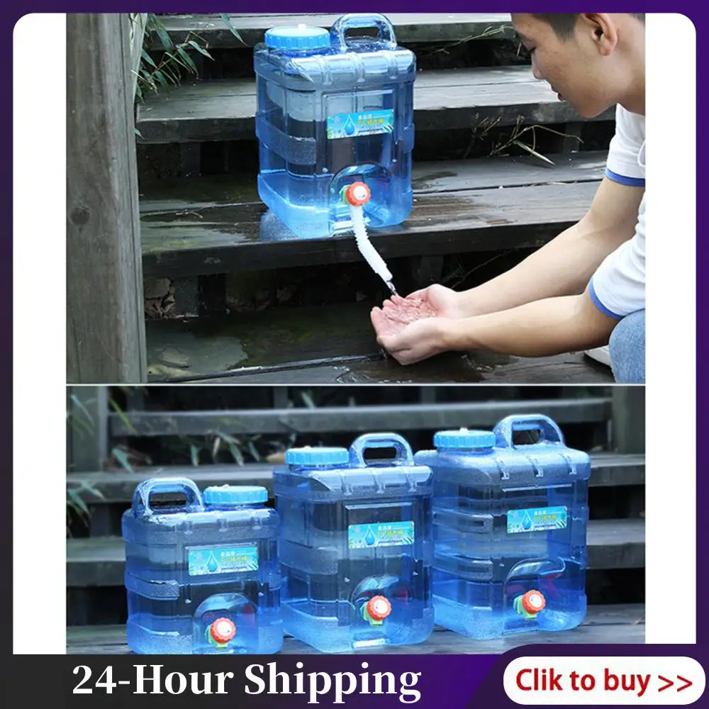 

Портативный резервуар для воды 18/20/22 л, пищевая канистра для чистой воды, большая емкость с краном, уличные аксессуары для пешего туризма, рыбалки