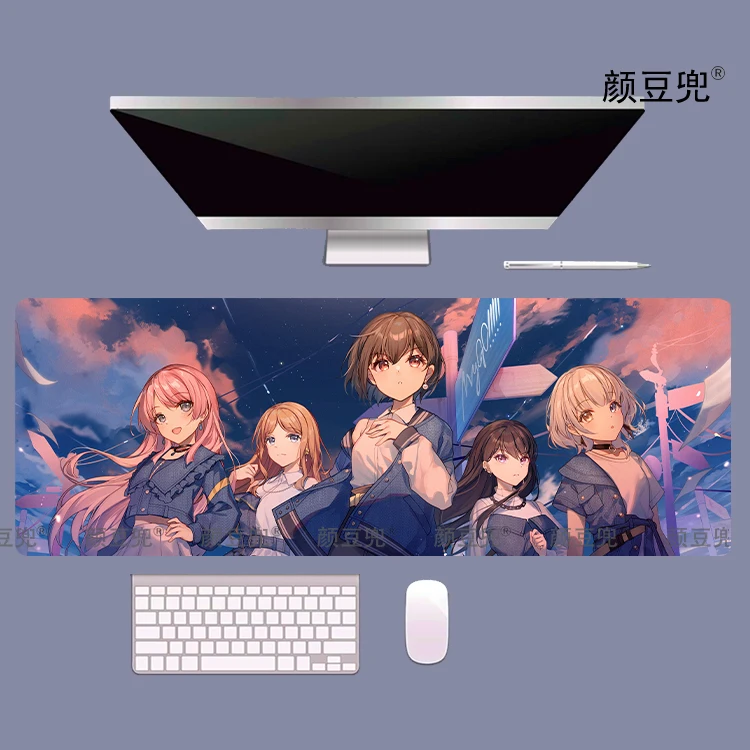 bang dream dream mygo mouse pad anime para jogos tamanho grande e pequeno tapete gamer teclado da empresa tapete para computador 01