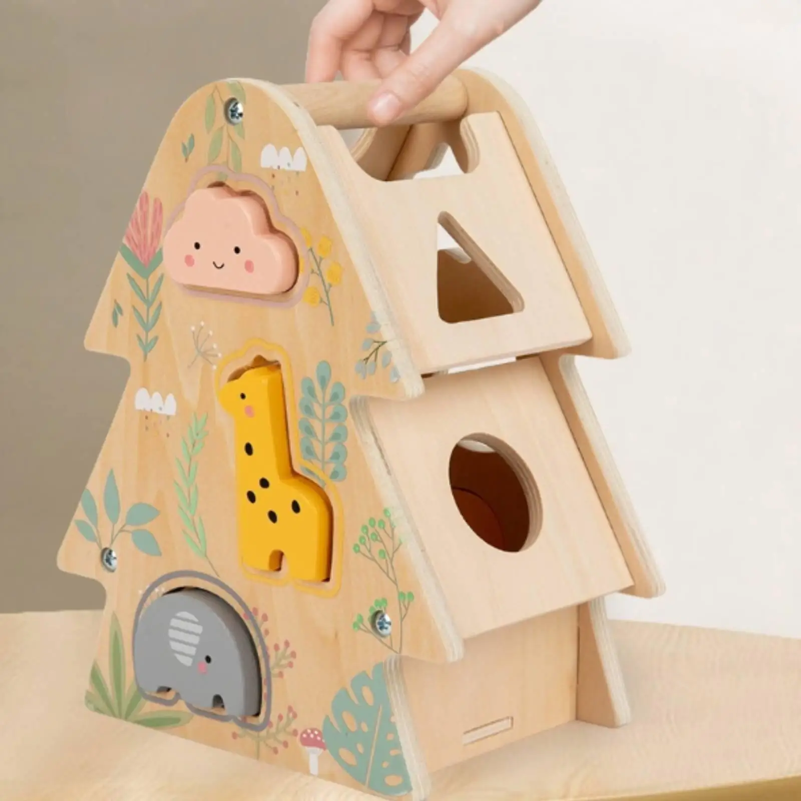 Shape Sorting Toy Educational Tree House Toy Developmental for Children