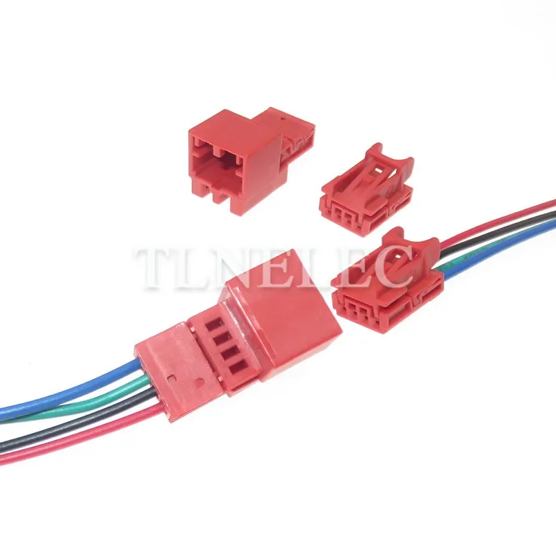 4 Pin Way Car Lamp Rearview Mirror Adjusting Connector With Wire Auto Low Current Sockets For VW 8K0972994B 8K0973754B 1670988-3