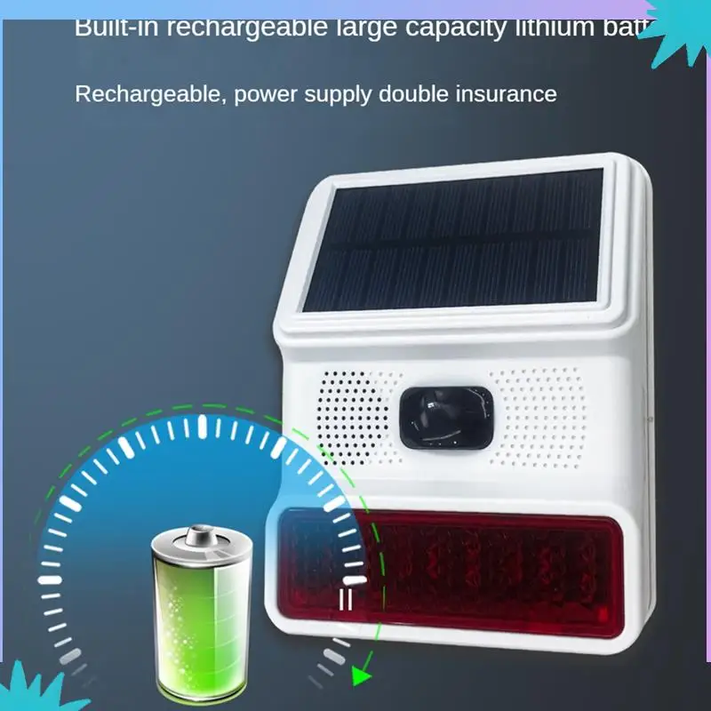 ABZW اللاسلكية الشمسية ستروب إنذار ضوء الصوت فلاش في الهواء الطلق إنذار صفارة الإنذار ل 433Mhz واي فاي GSM نظام إنذار للمنزل والمزرعة