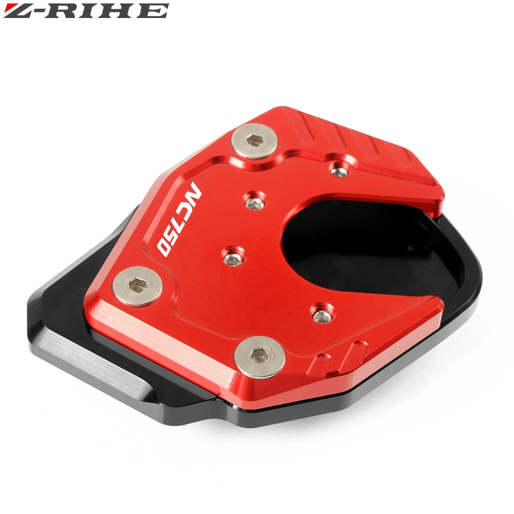 For HONDA NC750X NC 750X NC750 X 2017 2018 Motorcycle Accessories CNC Aluminum Kickstand Sidestand Stand Extension Enlarger Pad